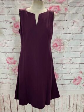 Carlisle Plum Sleeveless A-Line Mini Dress.            Bg1
